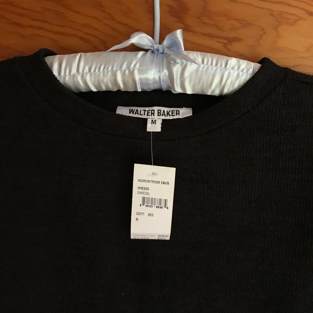NWT  WALTER BAKER Black sweater dress, size Medium.  Nordstrom’s. - Picture 3 of 4